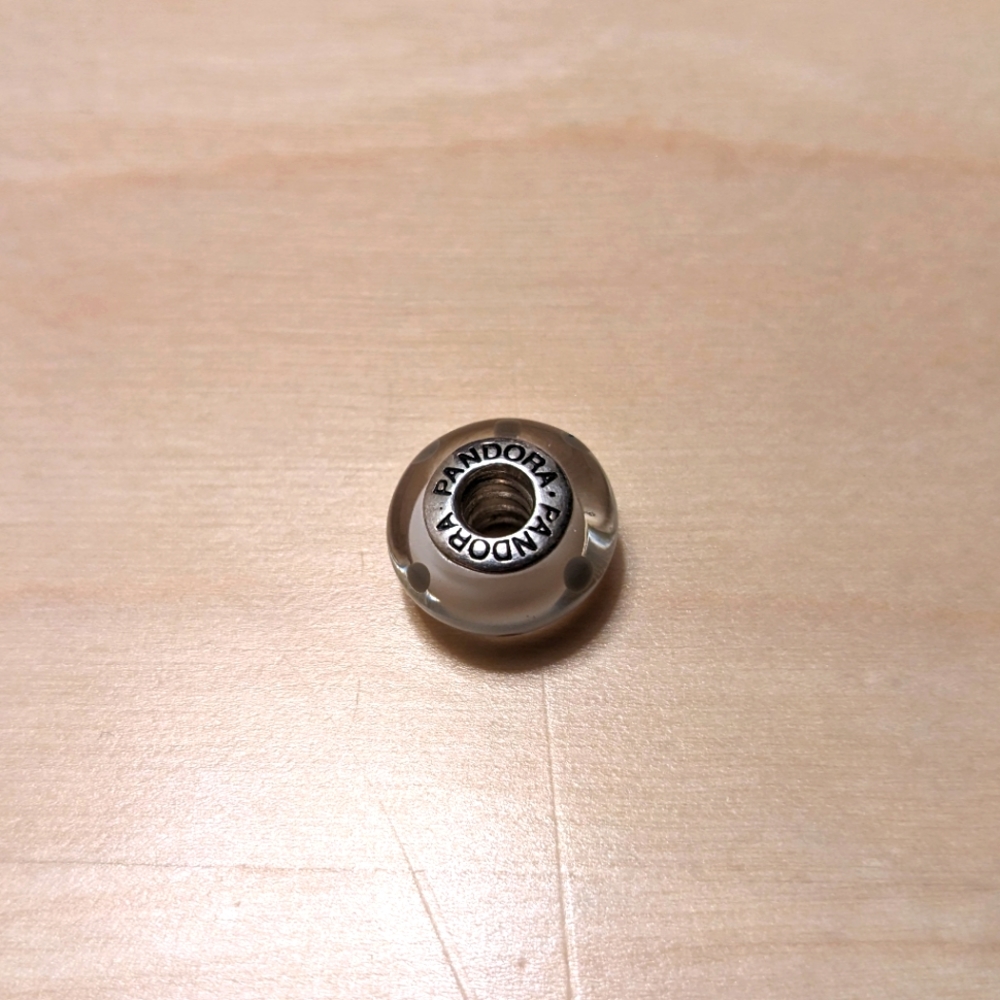 Pandora white polka dot bead - Picture 2 of 4